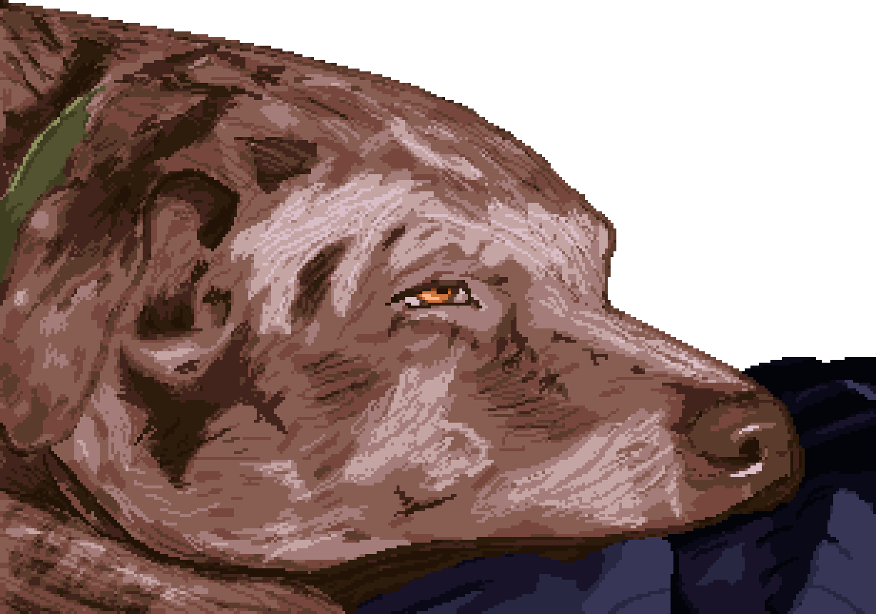 A pixel art rendition of Hazel